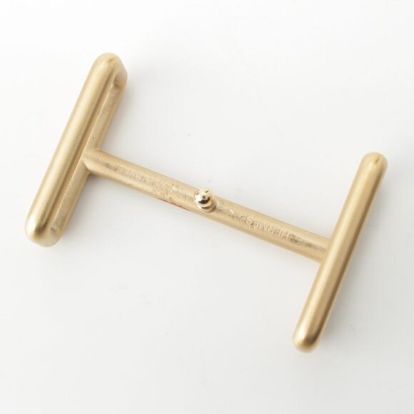 Hermes Leather Buckle Gold Belt Black Blue - Picture 5 of 10